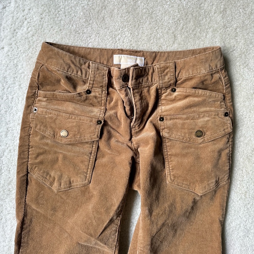 Michael Kors Tan Corduroy Pants